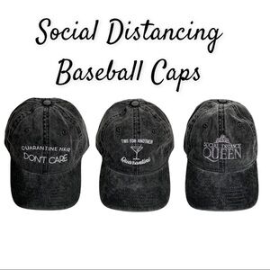New Social Distancing Baseball Cap, 3 Styles To Choose From